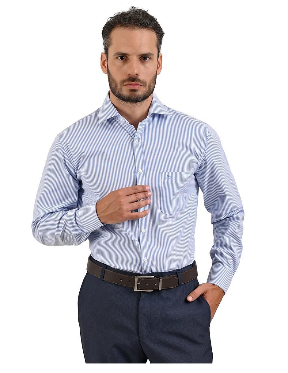 Camisa casual manga larga para hombre