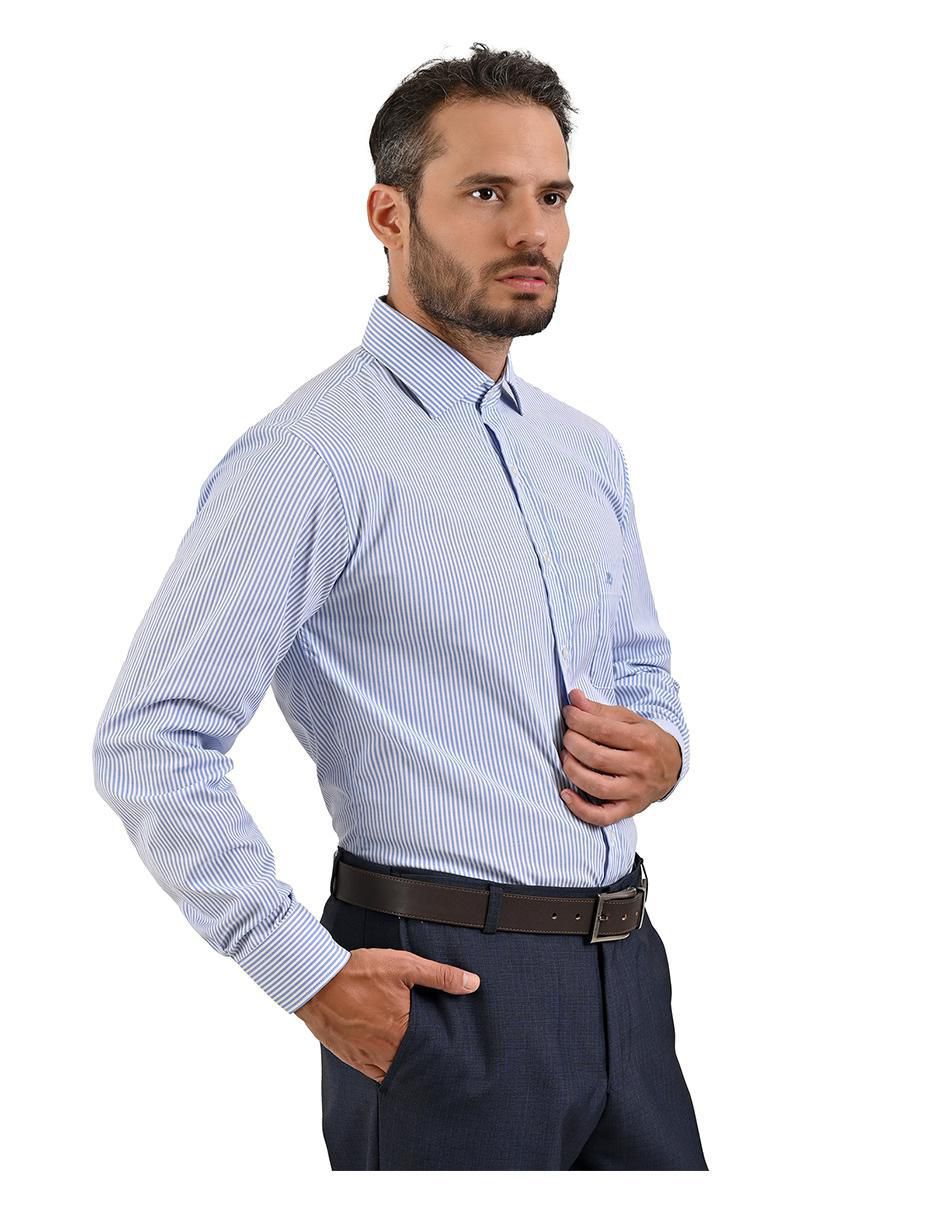 Camisa casual manga larga para hombre 3