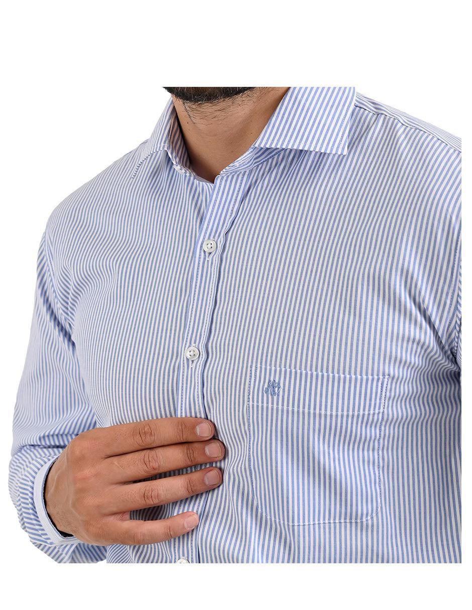 Camisa casual manga larga para hombre 4