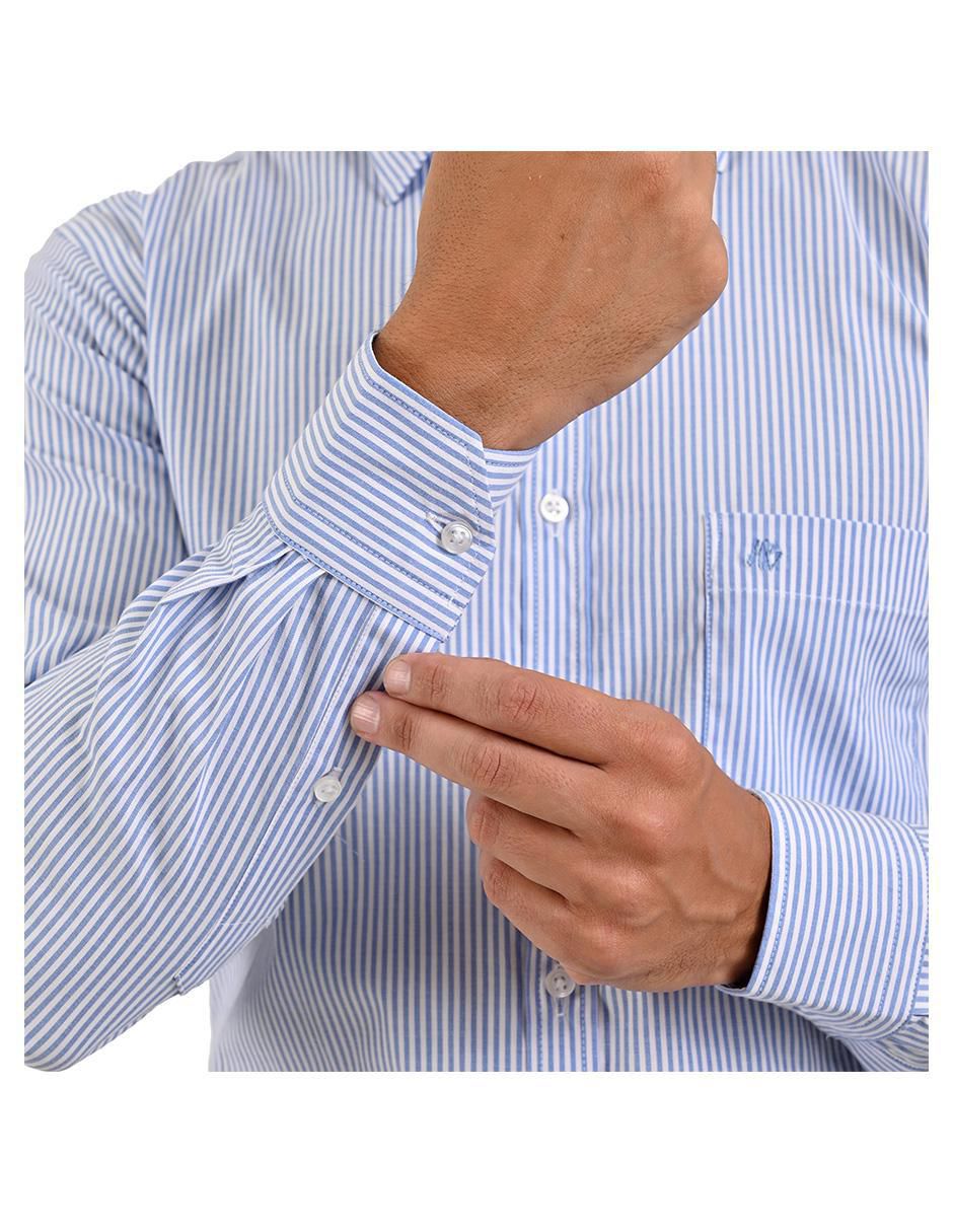 Camisa casual manga larga para hombre 5