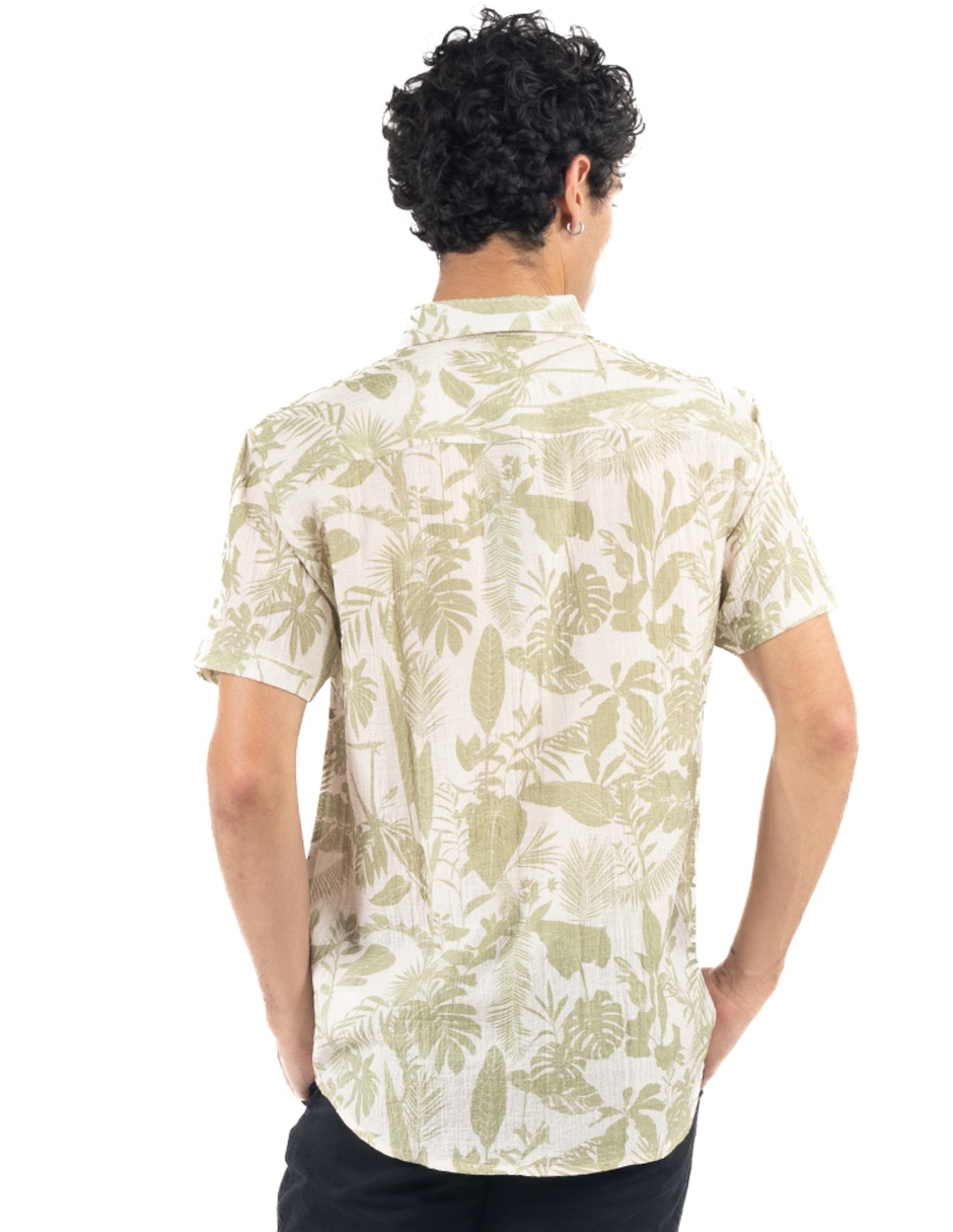 "camisa/sobrecamisa" casual quarry "de" (si aplica) algodón "manga" corta "para hombre"