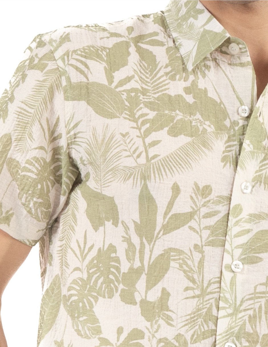 "camisa/sobrecamisa" casual quarry "de" (si aplica) algodón "manga" corta "para hombre"
