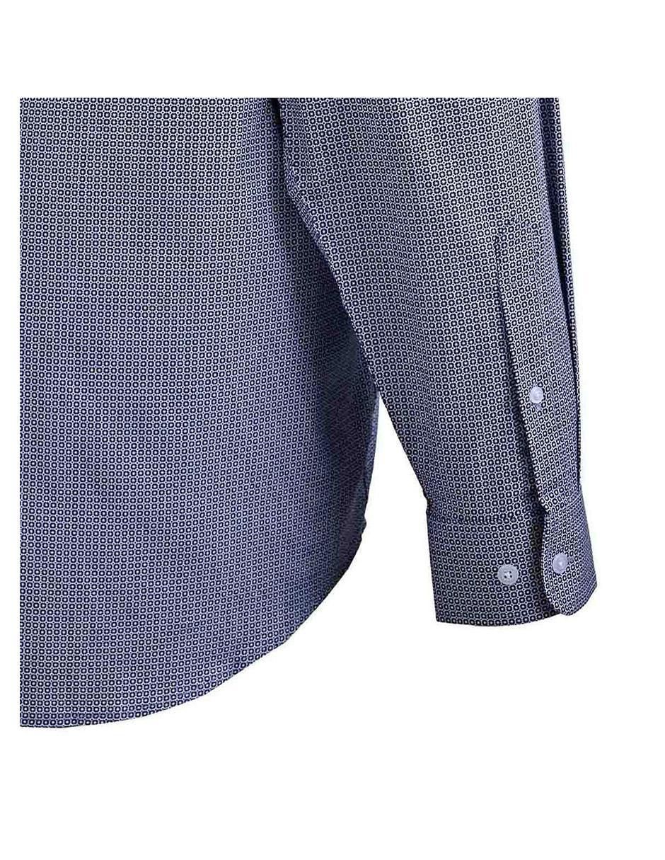 Camisa casual de algodón manga larga para hombre 7