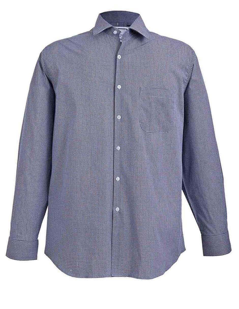 Camisa casual de algodón manga larga para hombre