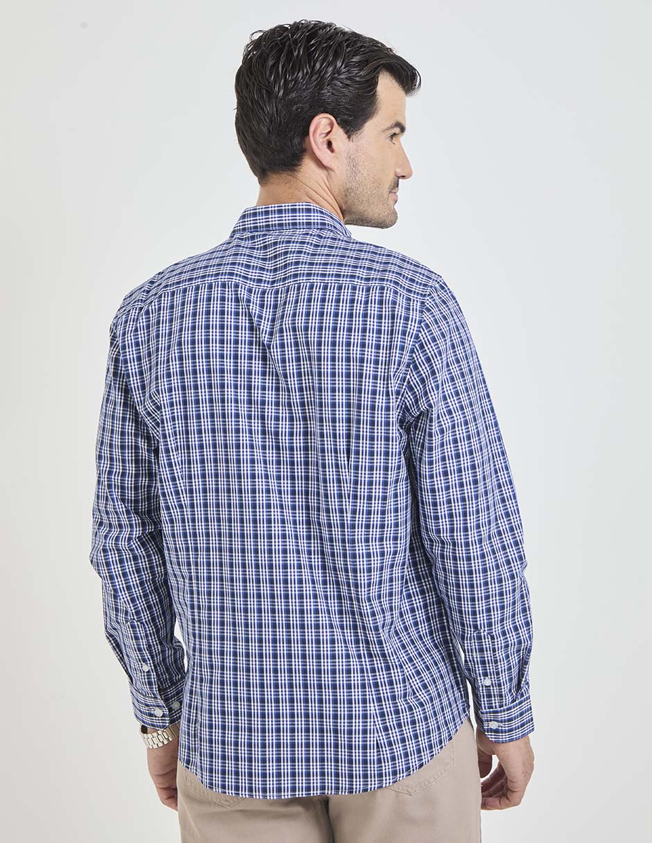 Camisa casual de algodón manga larga para hombre 2