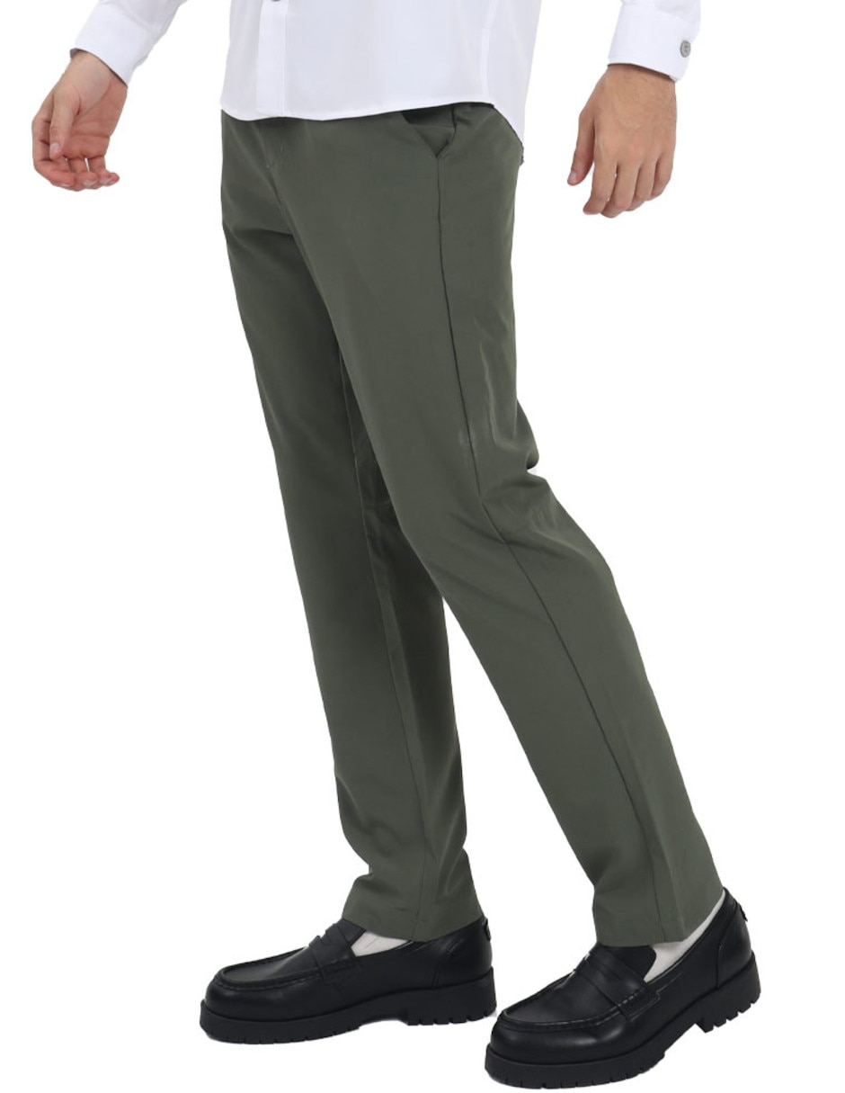 "pantalón" de vestir slim forever 21 "de" poliamida "para hombre"