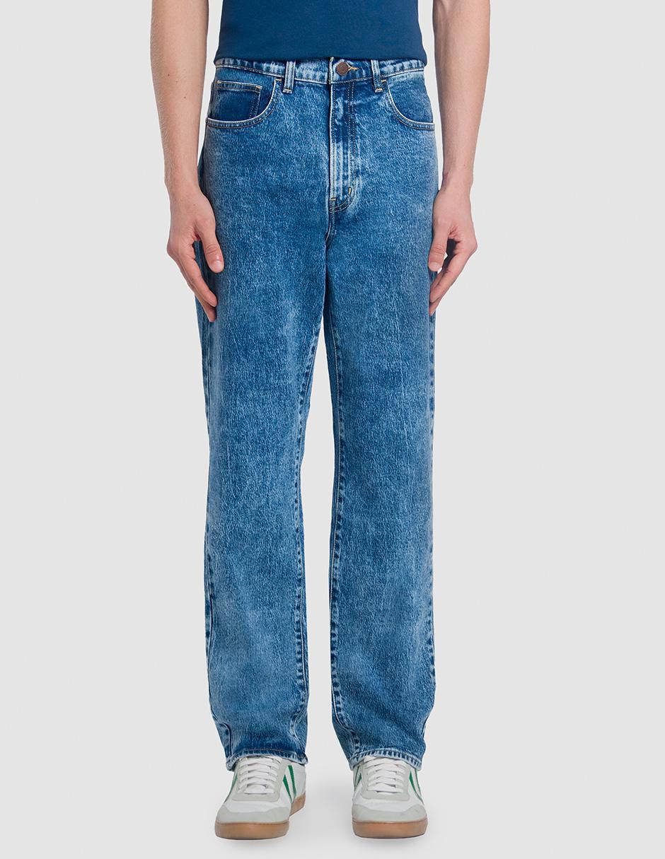 Jeans relaxed baggy Croster Baggy lavado stone wash para hombre