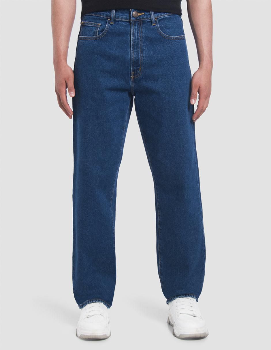 Jeans relaxed baggy Croster Baggy lavado stone wash para hombre
