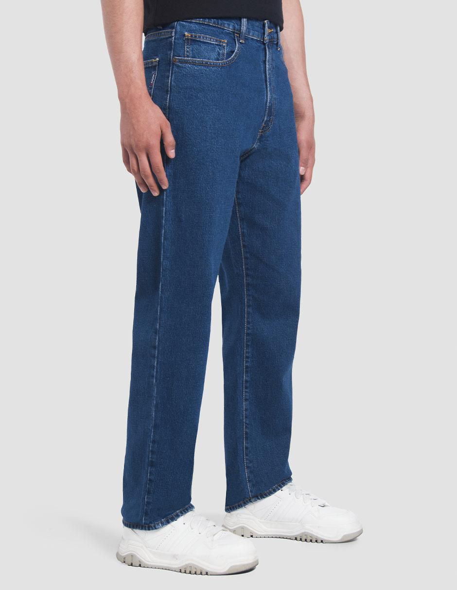 "jeans" relaxed baggy oggi jeans croster baggy "lavado" stone wash "para hombre"