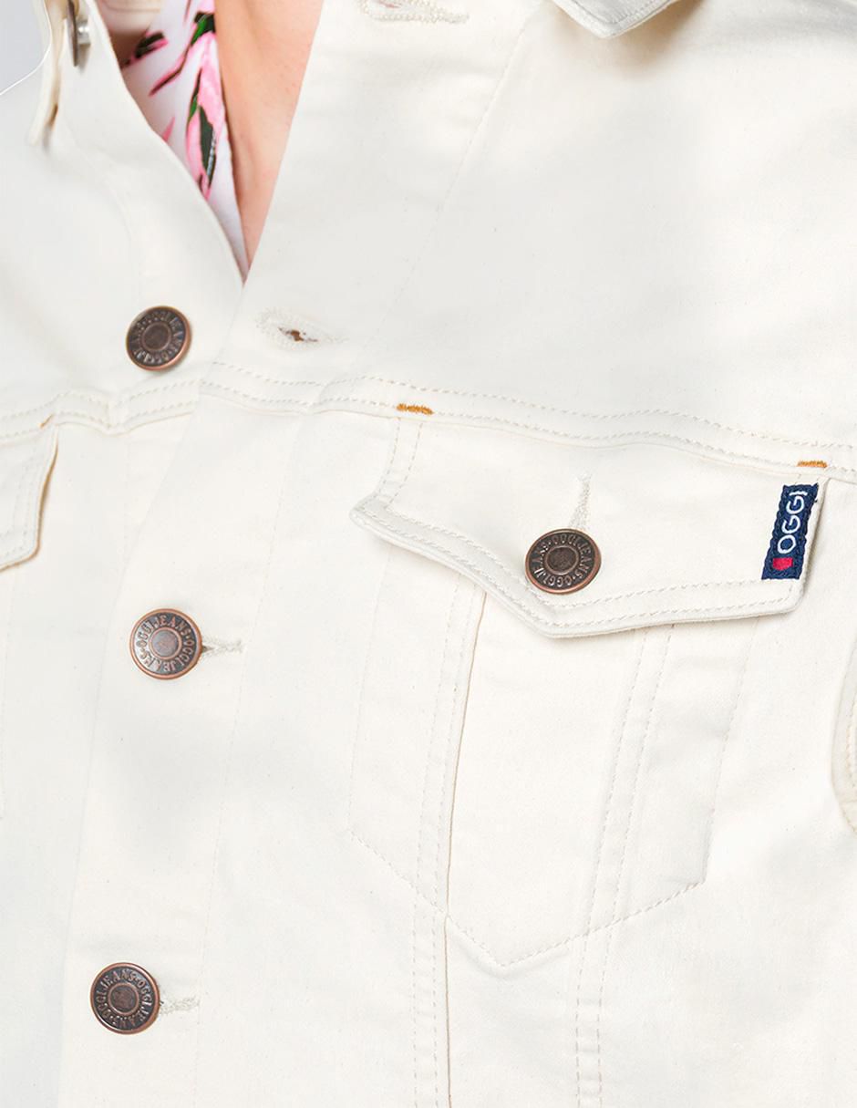 Chamarra denim de algodón con bolsillos para hombre 5