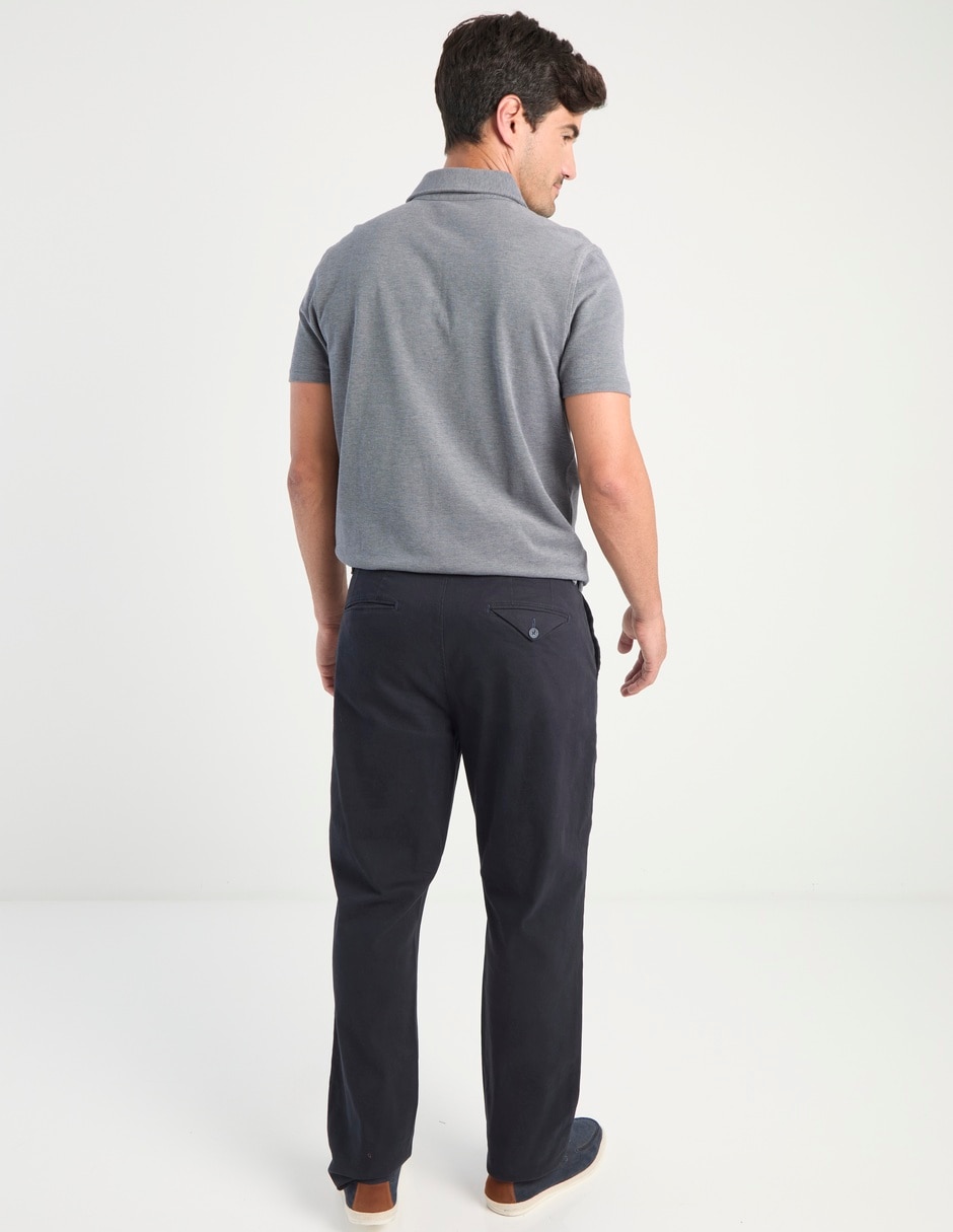 Pantalón chino slim de algodón para hombre 2