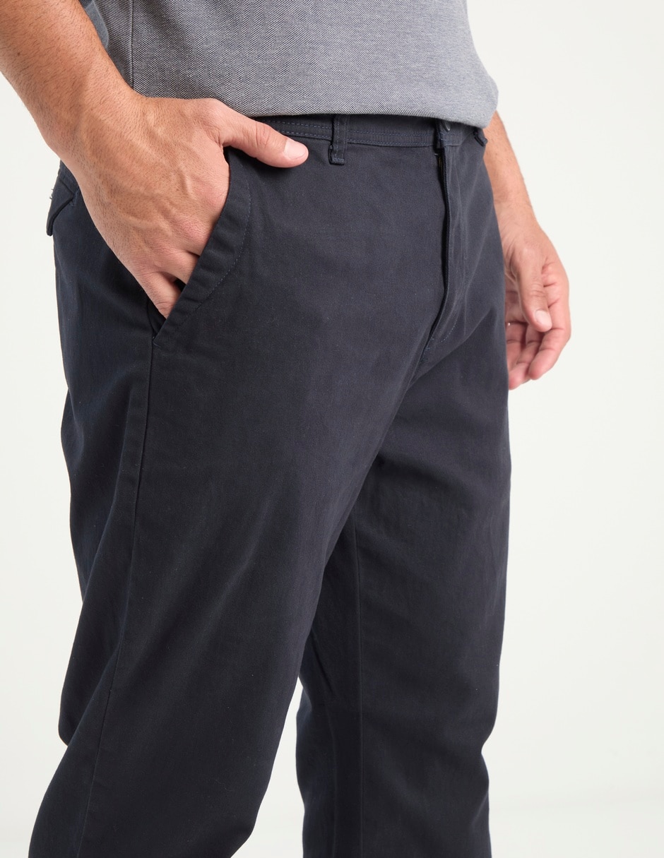 Pantalón chino slim de algodón para hombre 4
