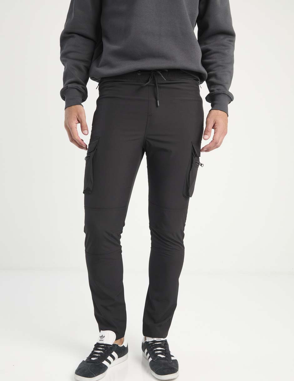 Pantalón cargo skinny de algodón para hombre Pantalón cargo skinny de algodón para hombre
