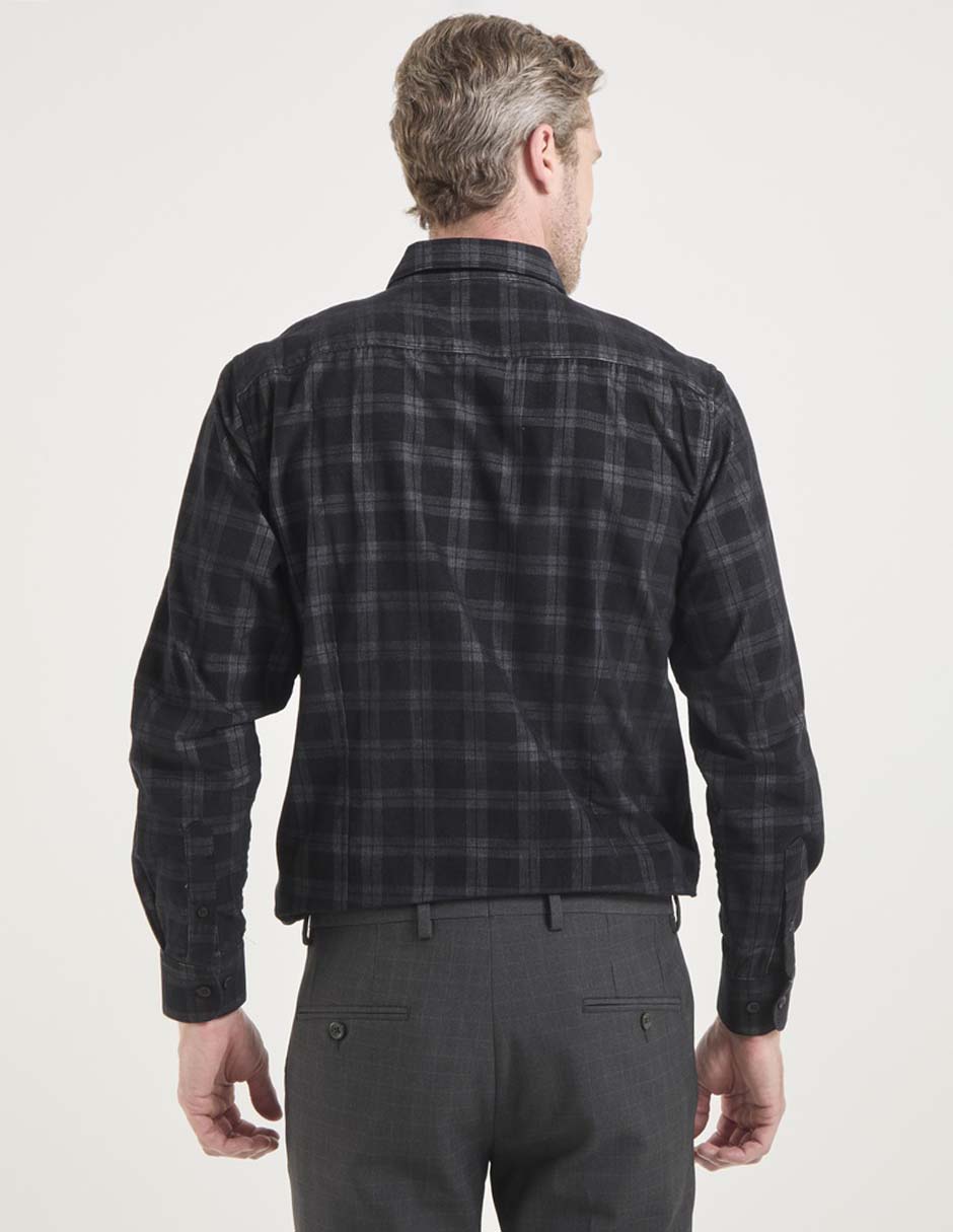 Camisa casual de pana manga larga para hombre 2