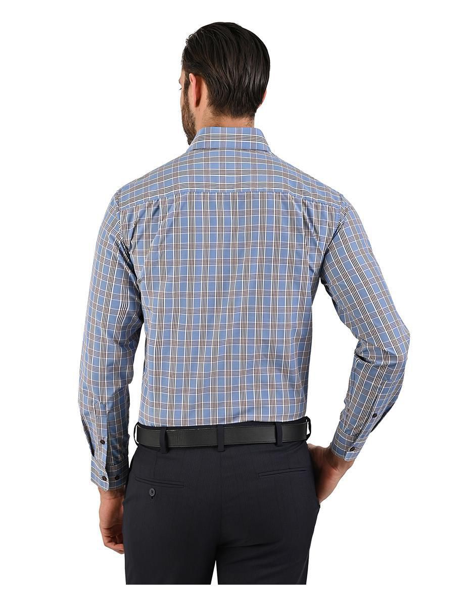 "camisa/sobrecamisa" casual michel blanc "de" (si aplica) poliéster y algodón "manga" larga "para hombre"