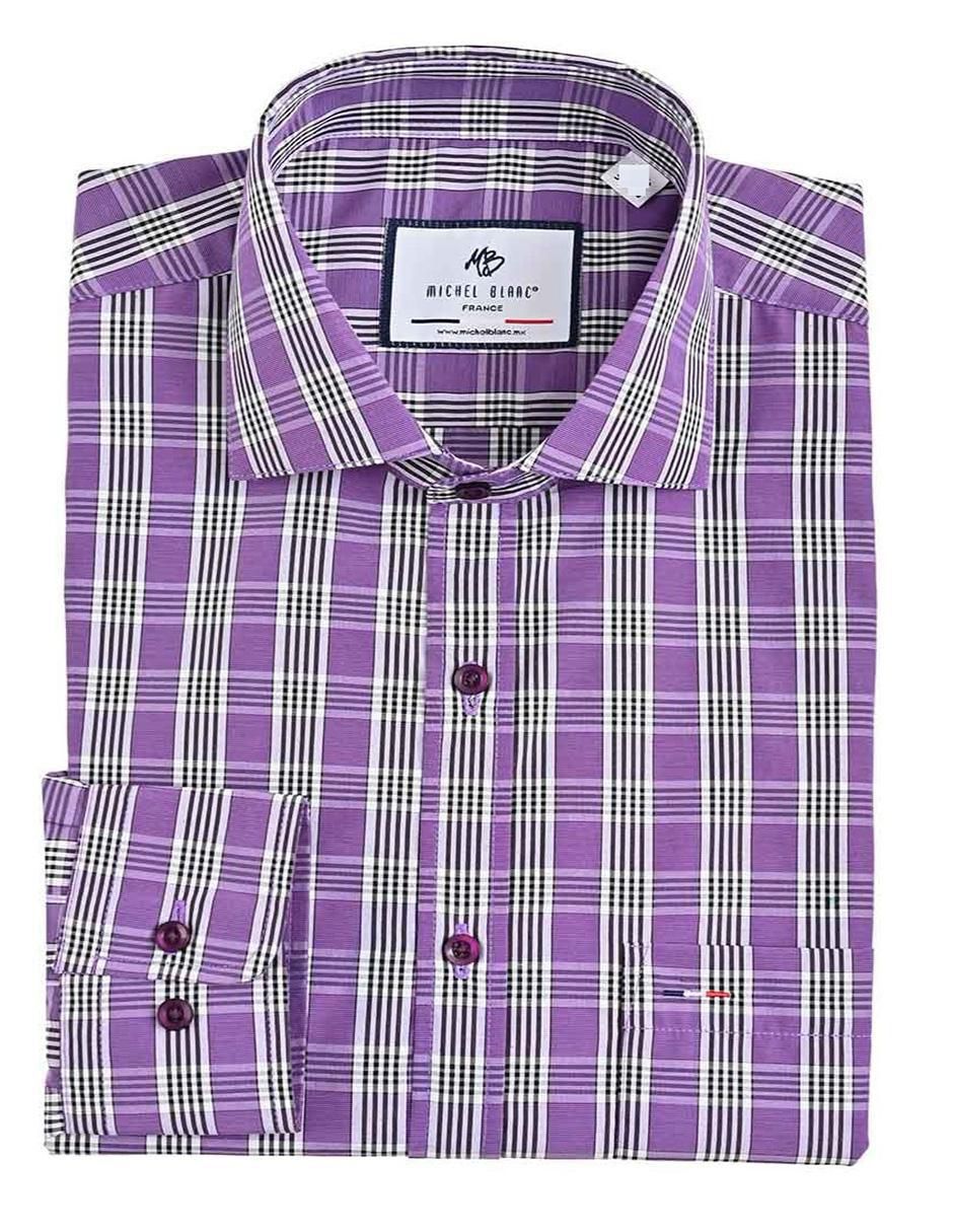 Camisa casual manga larga para hombre 2