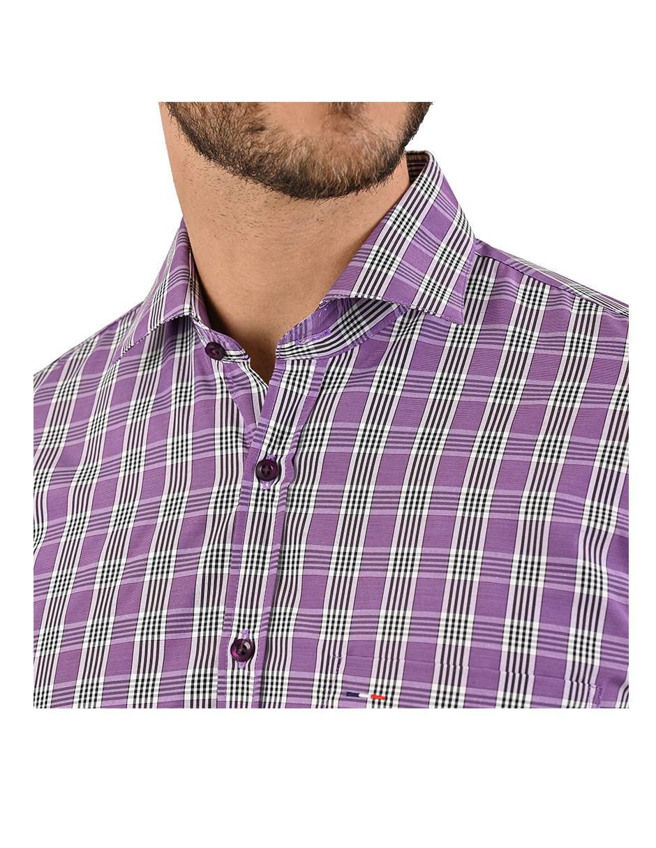 Camisa casual manga larga para hombre 5