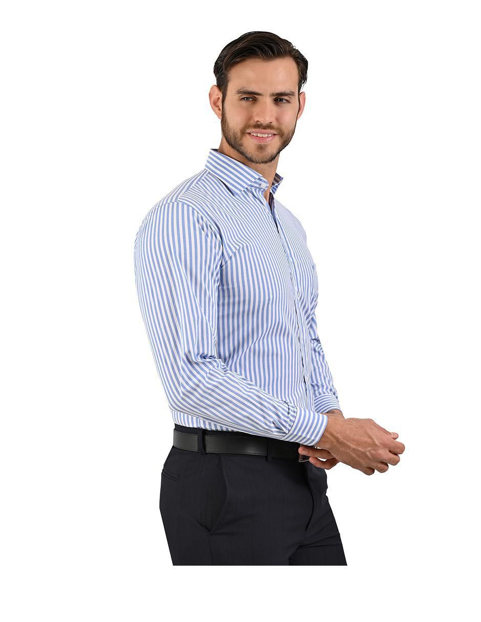 Camisa casual manga larga para hombre 3