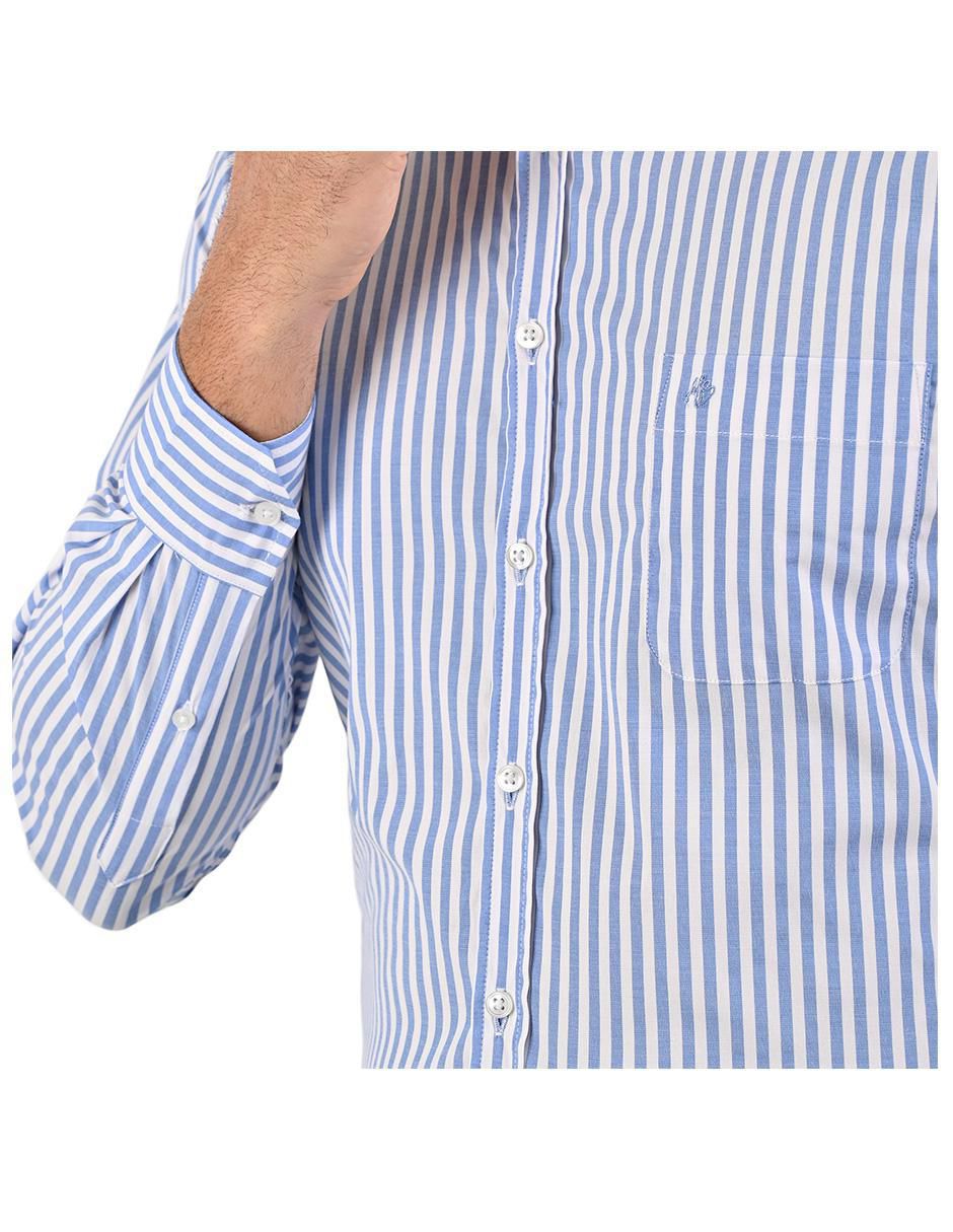 Camisa casual manga larga para hombre 5