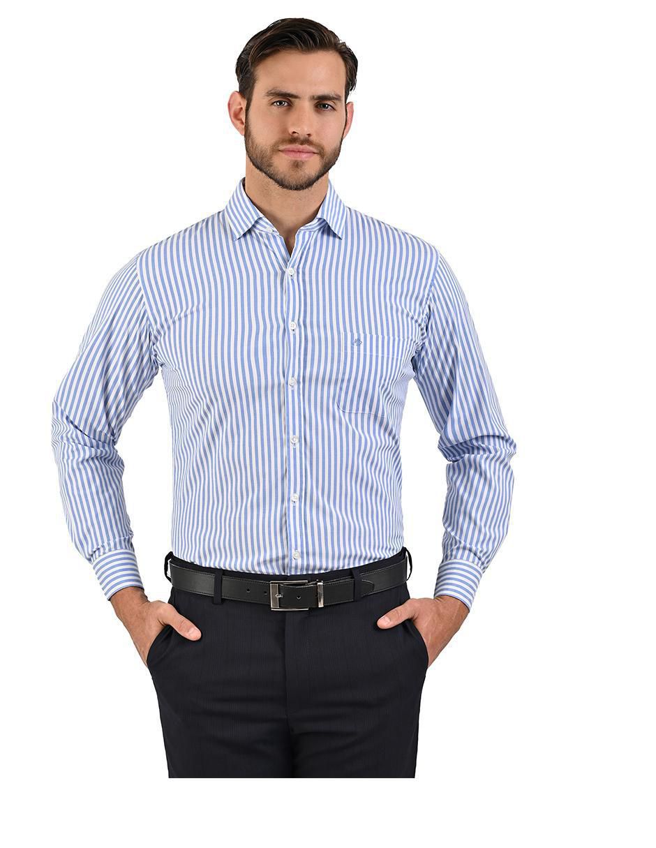 Camisa casual manga larga para hombre