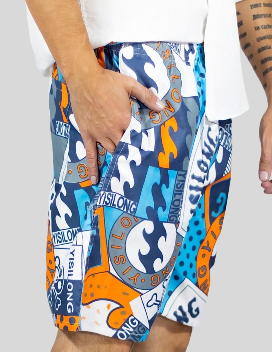 Traje de baño con bolsillos para hombre 4