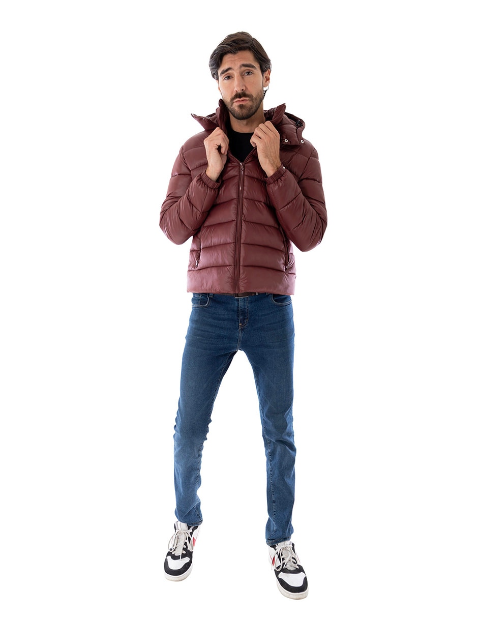 Chamarra acolchada capitonado para hombre 2