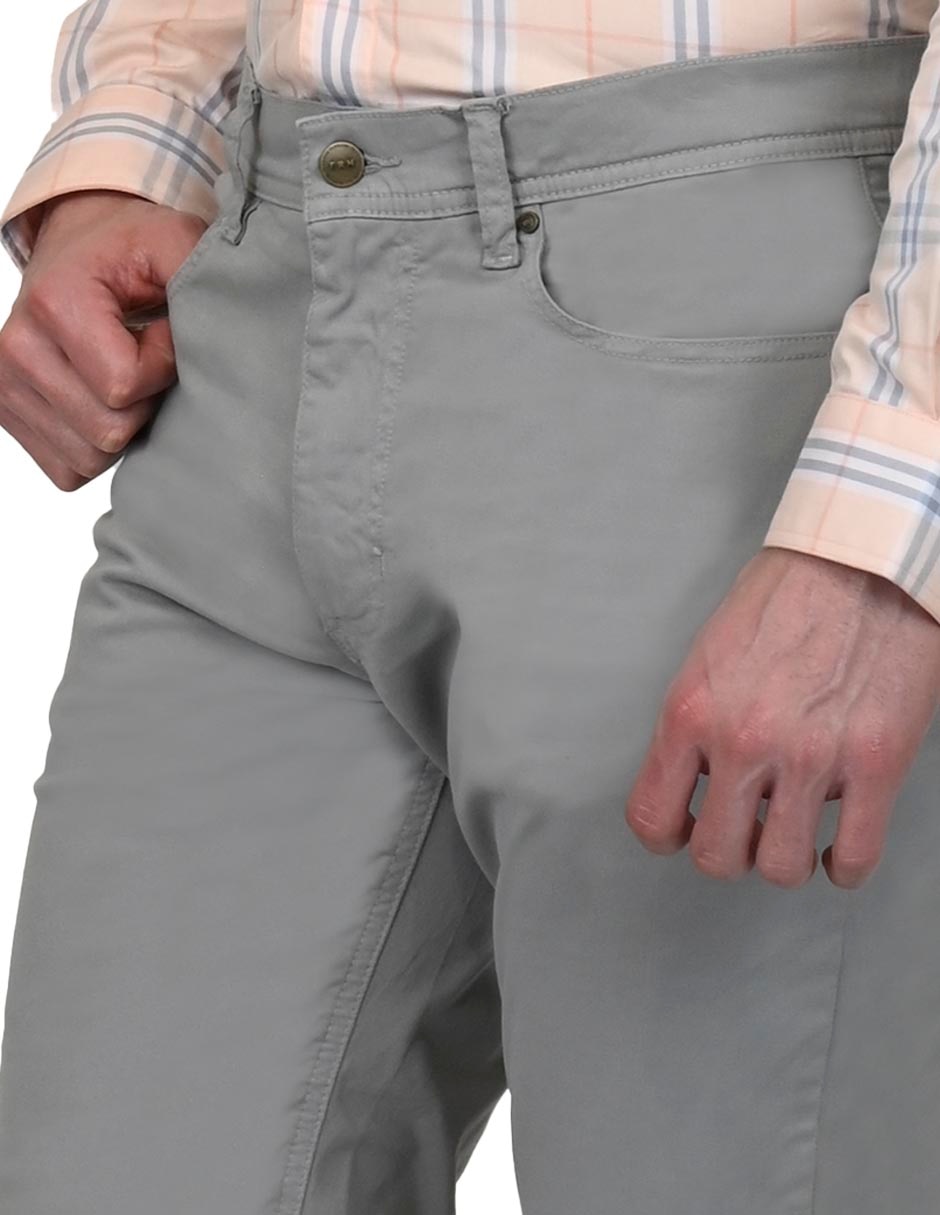 Pantalón recto de algodón para hombre 4