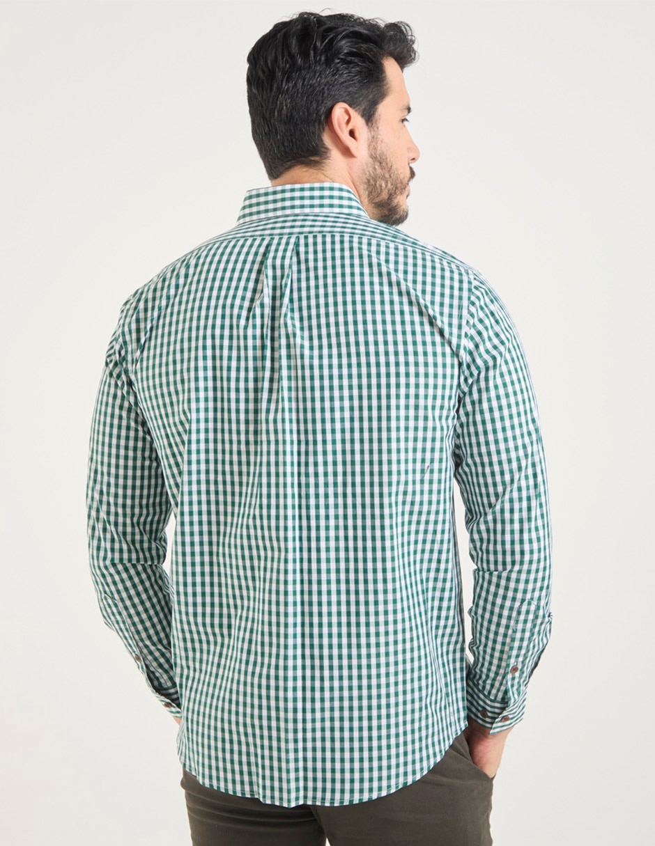 Camisa casual de algodón manga larga para hombre 2