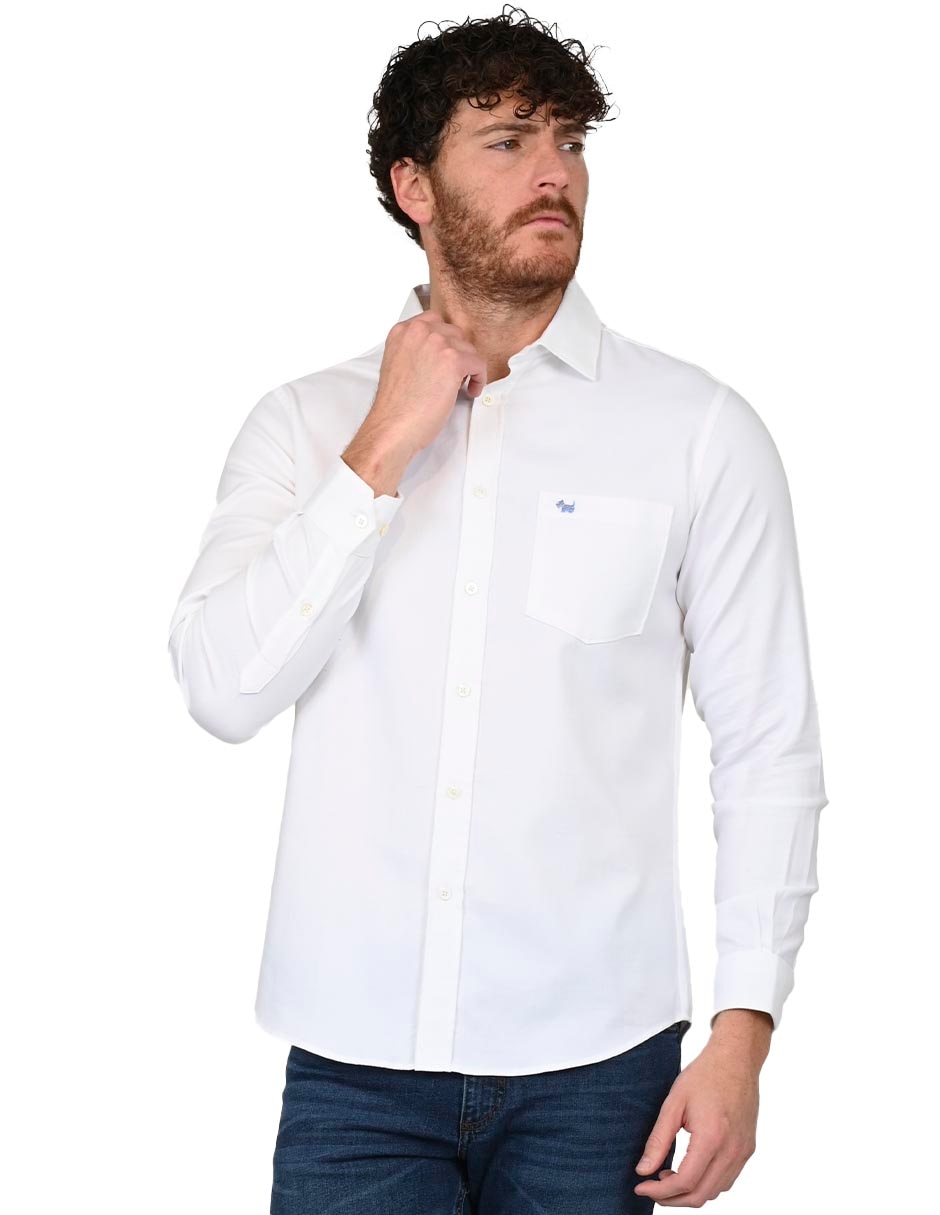 Camisa casual de algodón manga larga para hombre Camisa casual de algodón manga larga para hombre
