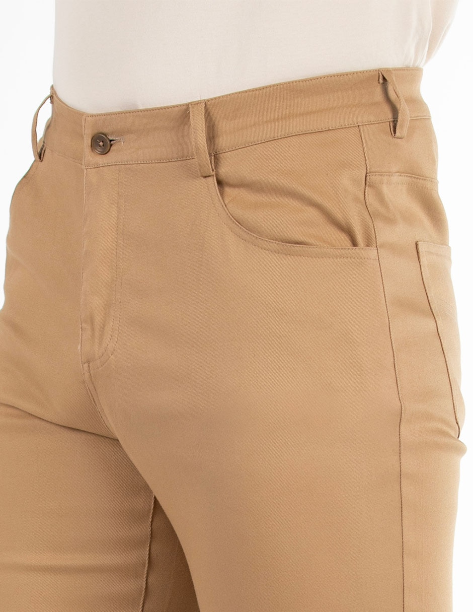 Pantalón regular de algodón para hombre 4