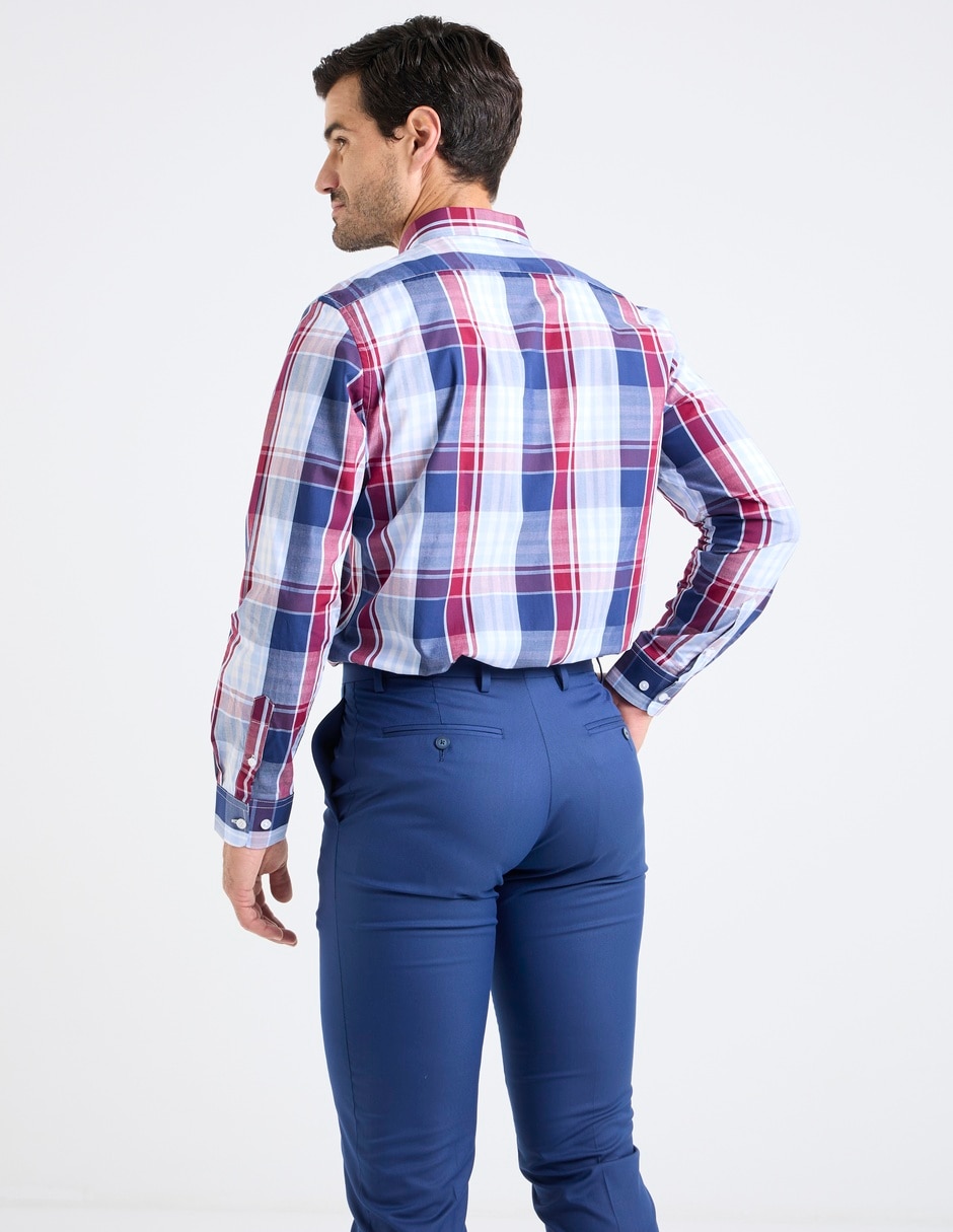 Camisa casual de algodón manga larga para hombre 2