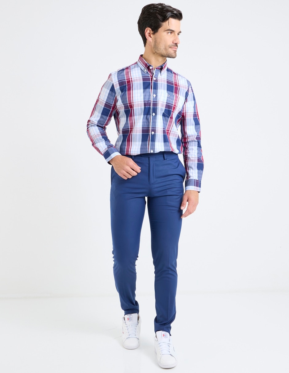 Camisa casual de algodón manga larga para hombre 3