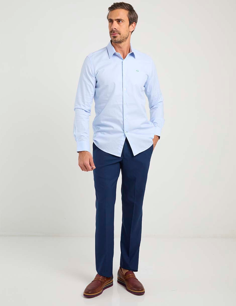 Camisa casual de algodón manga larga para hombre 3