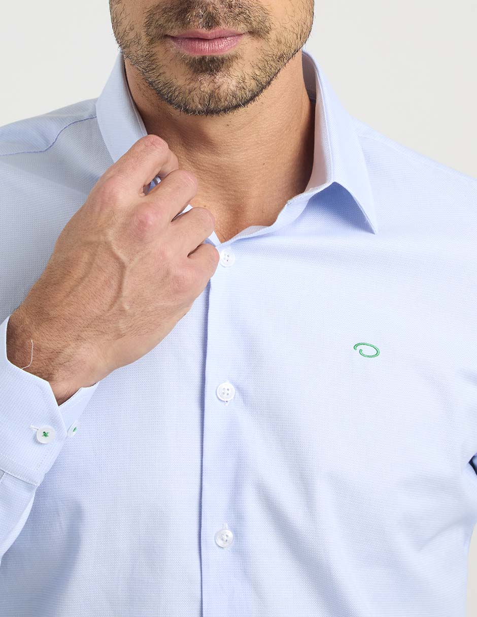 Camisa casual de algodón manga larga para hombre 4