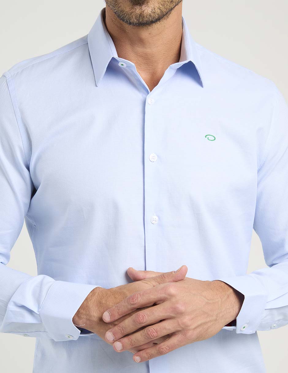Camisa casual de algodón manga larga para hombre 5