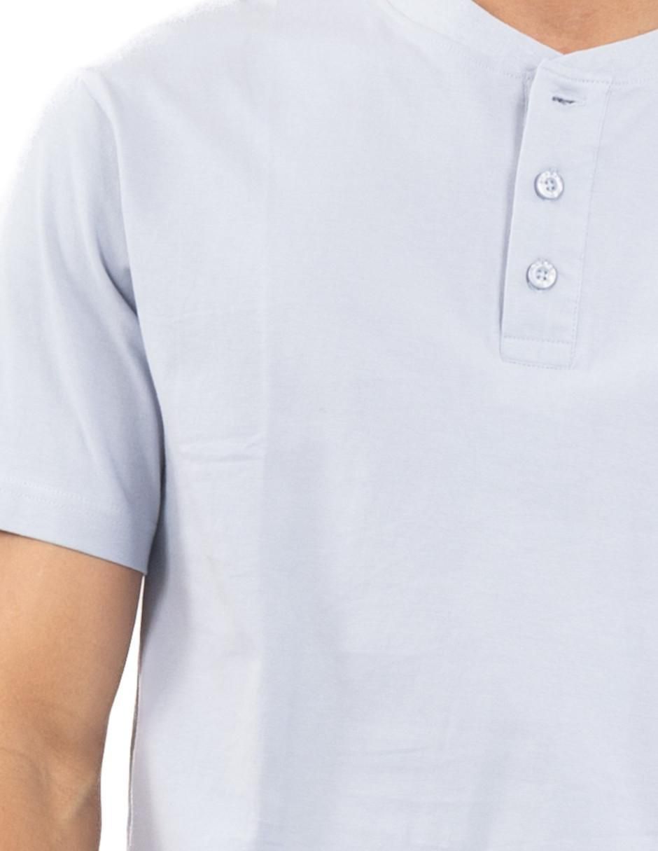 Playera cuello henley para hombre 9