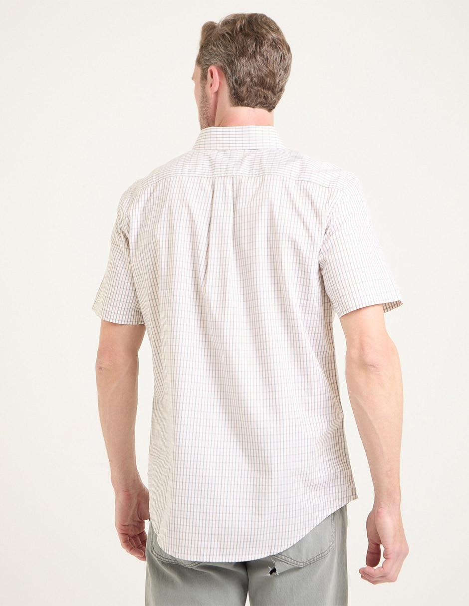 Camisa casual de algodón manga corta para hombre 2