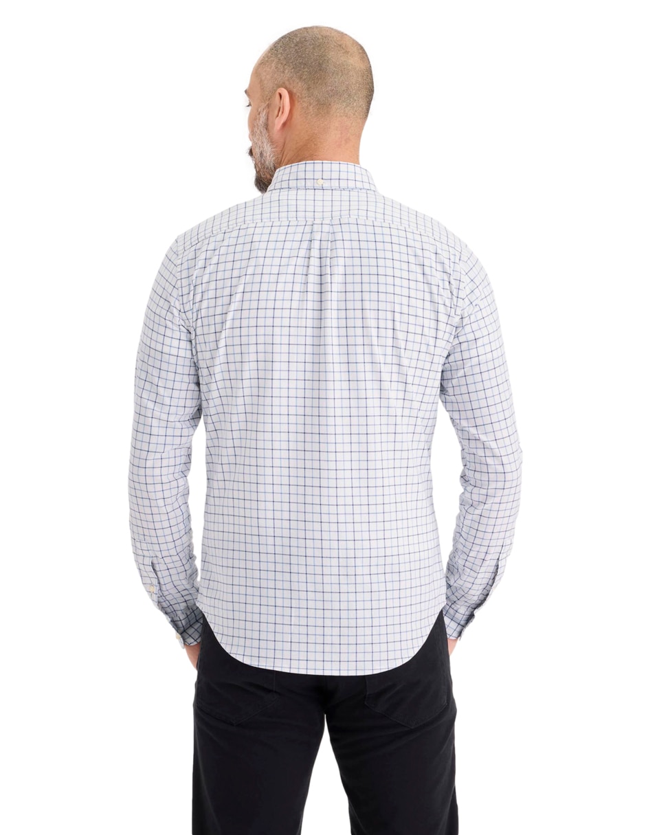Camisa casual de algodón manga larga para hombre 3
