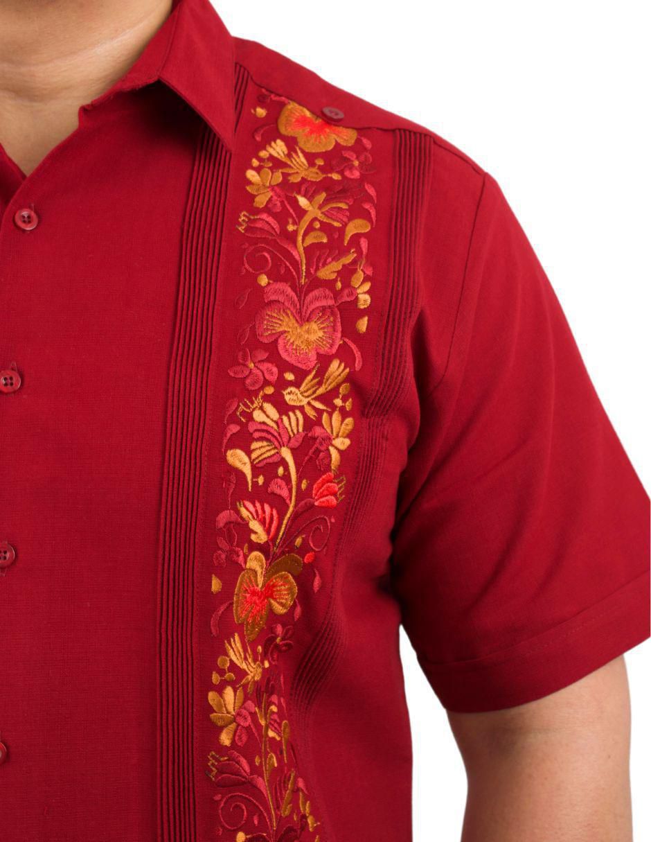 Guayabera manga corta para hombre 4
