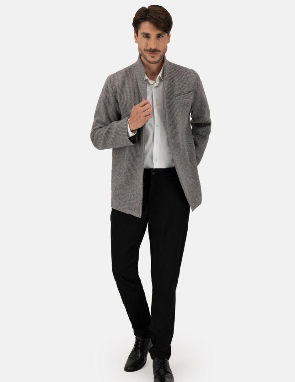 Abrigo de lana impermeable para hombre