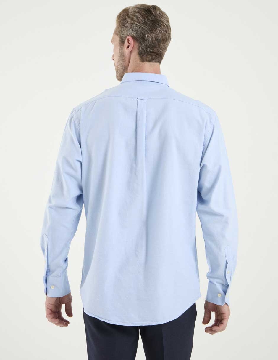 Camisa casual de algodón manga larga para hombre 2