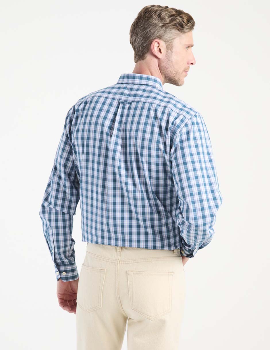 Camisa casual de algodón manga larga para hombre 2