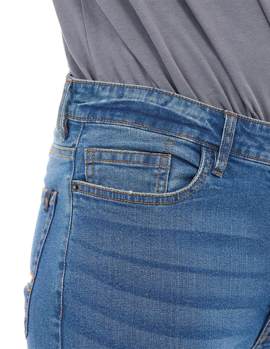 Jeans straight lavado stone wash para hombre 5