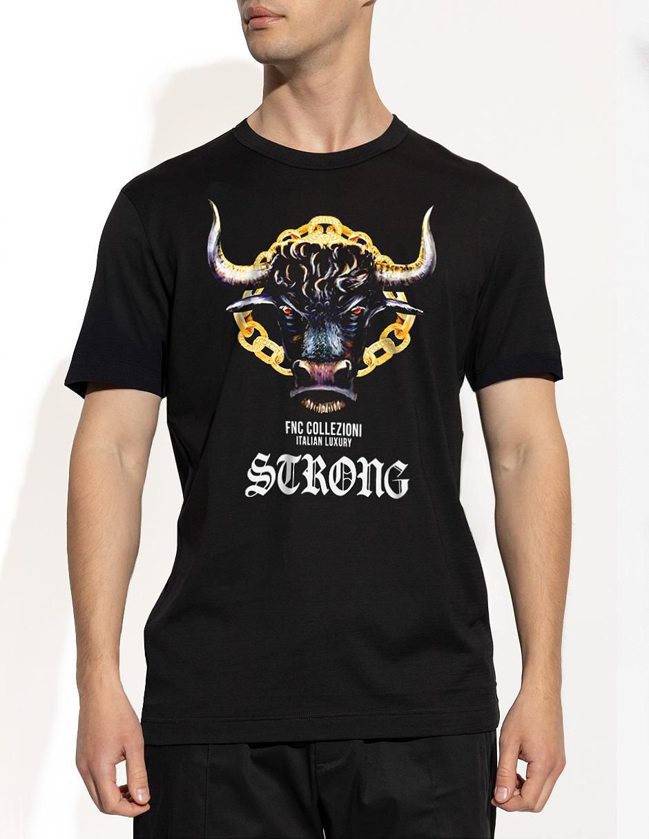Playera bull strong cuello redondo para hombre