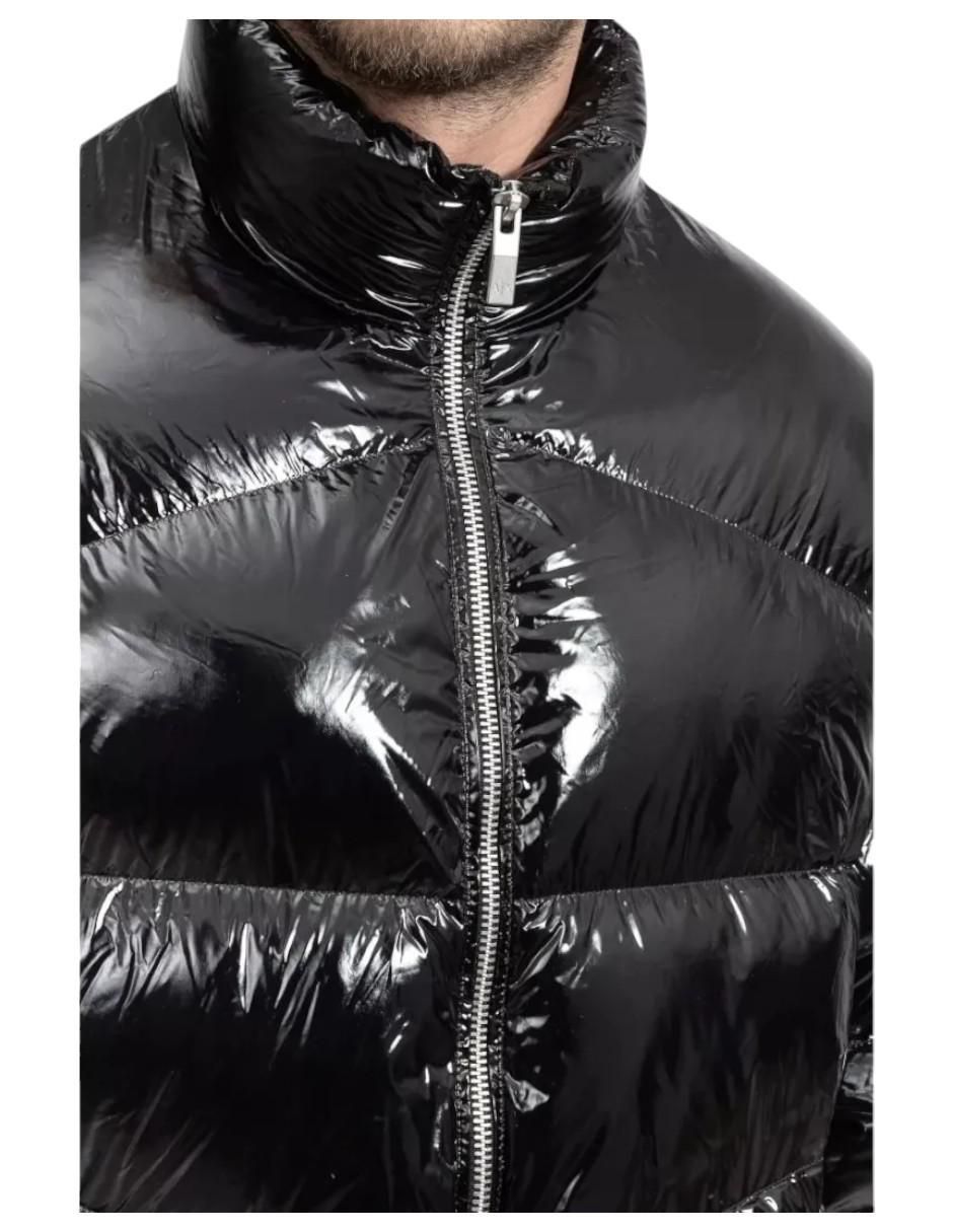 Chamarra acolchada impermeable capitonada para hombre 4