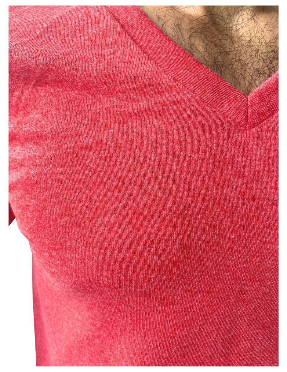 Playera Jersey cuello V para hombre 3