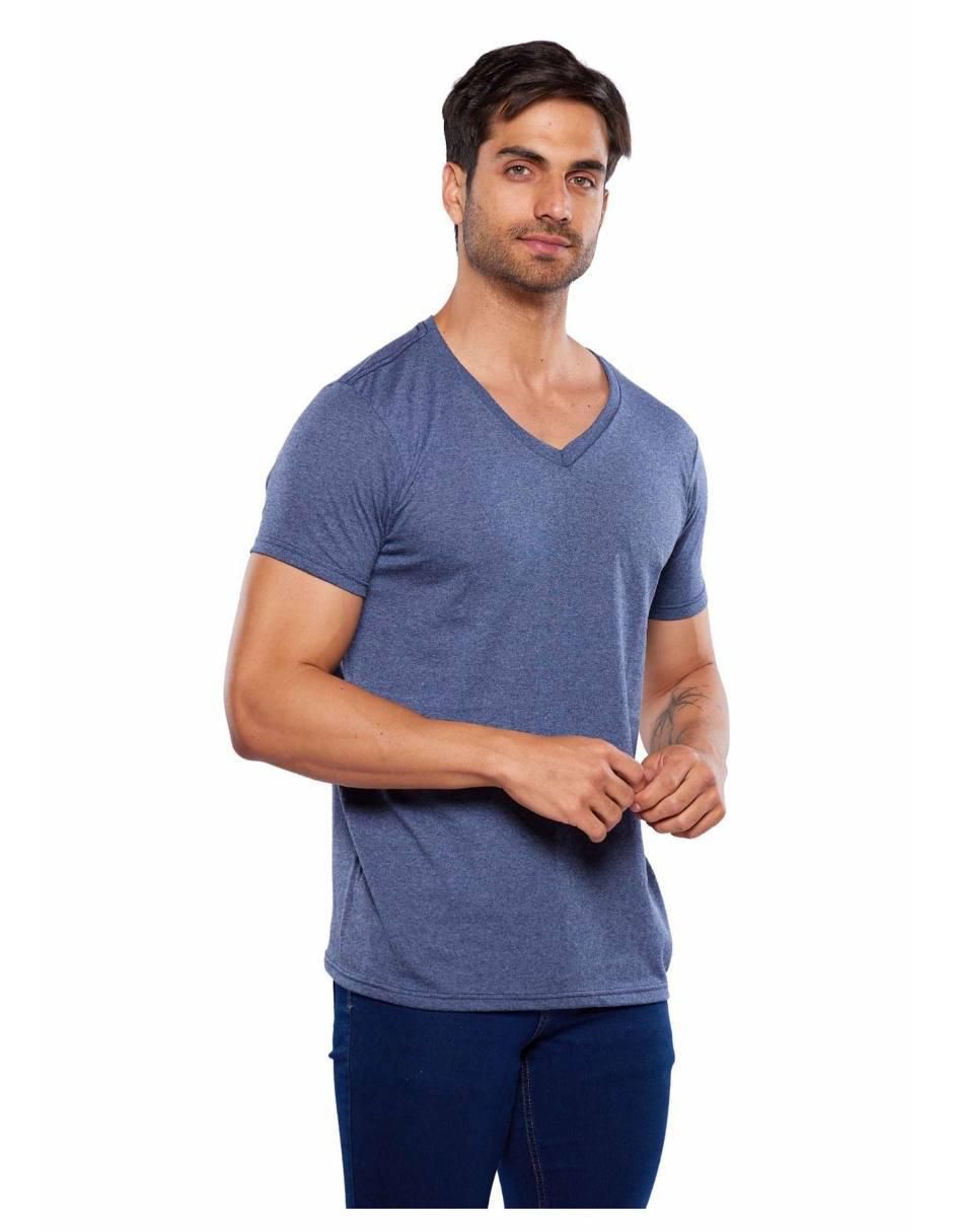 Playera cuello v para hombre 2