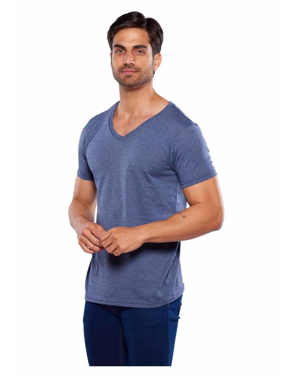 Playera cuello v para hombre 3