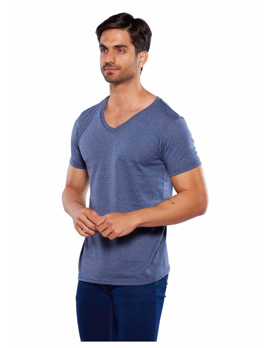 Playera cuello v para hombre 4