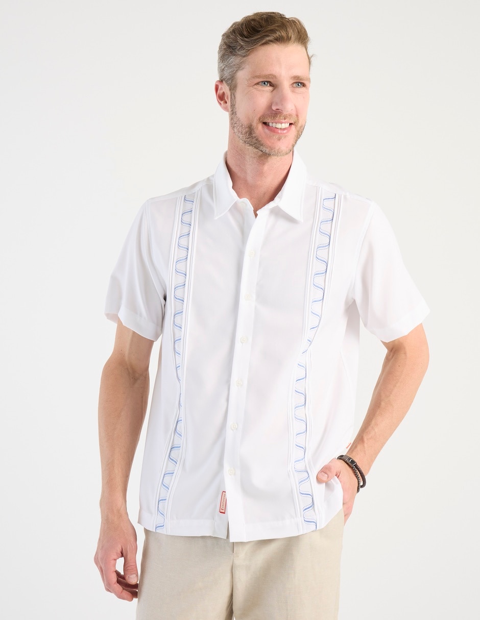 Guayabera manga corta para